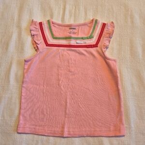Gymboree girls size 5 Watermelon Picnic line cap sleeve ribbon 2009 line shirt